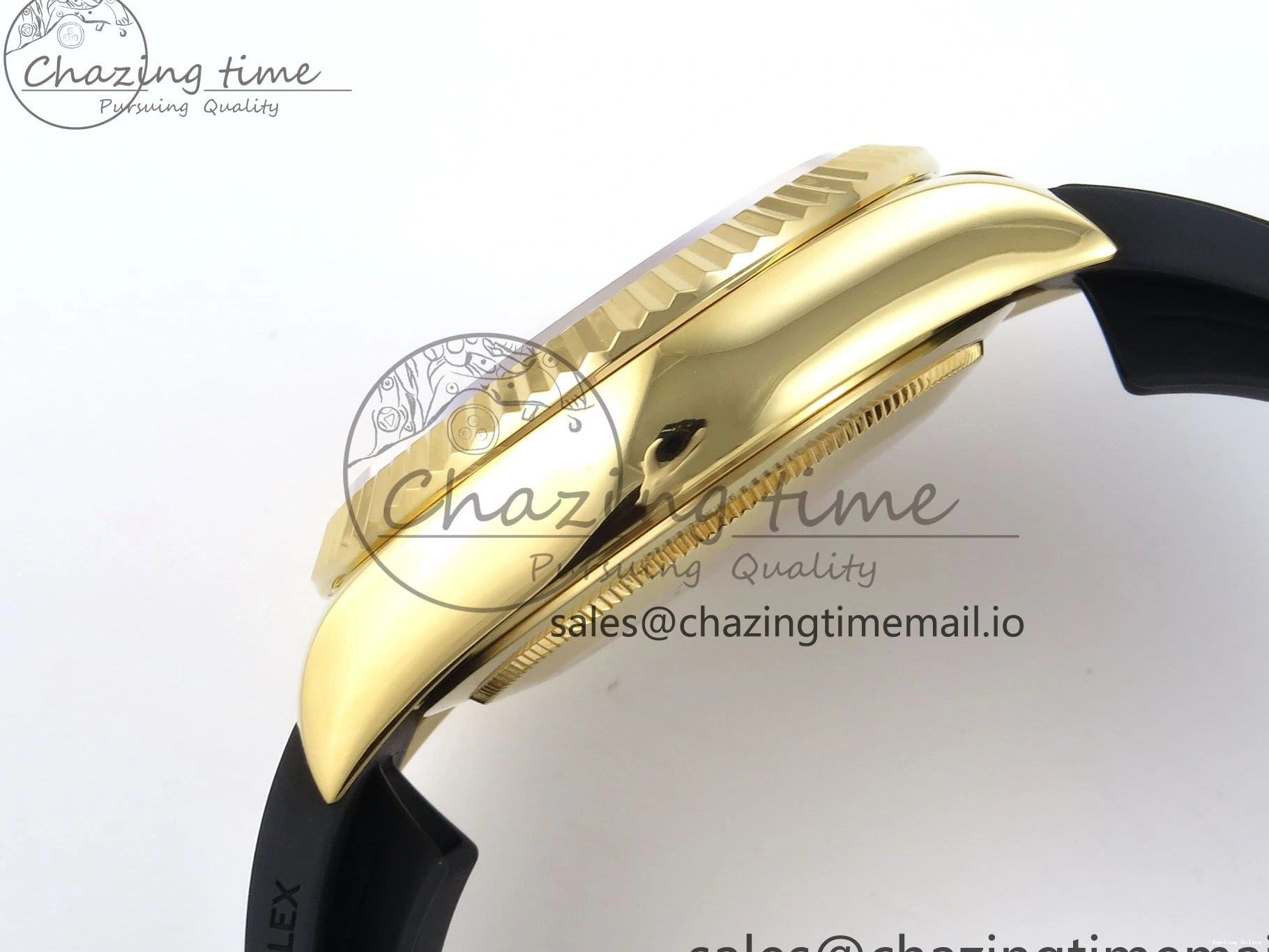 0701 Trendy Sky-Dweller 336238 YG ZF 1:1 Best Edition White Dial on Oysterflex Strap A23J (Gain Weight) 904